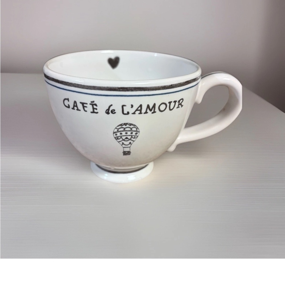 Juliska White Café de L'Amour Mug -SOLD